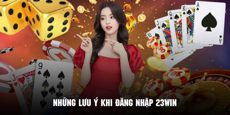 Những điều quan trọng cần lưu ý khi tiến hành đăng nhập 23WIN